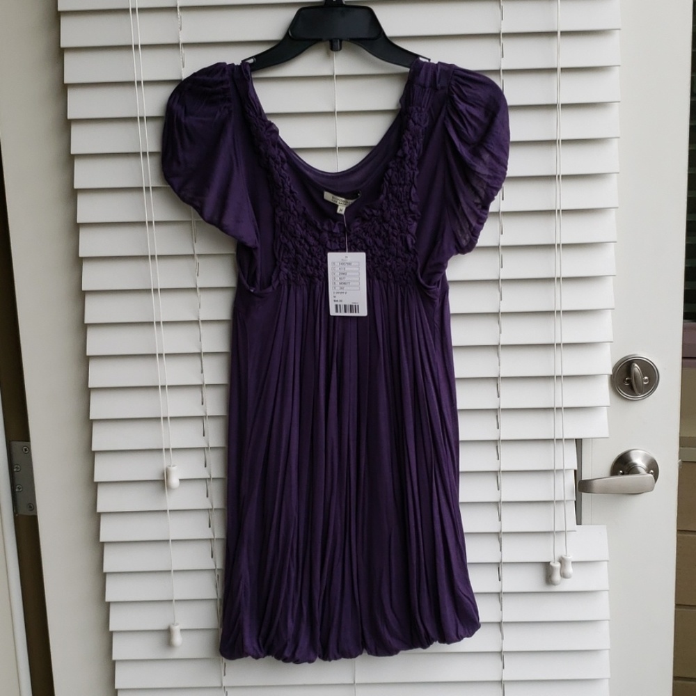 NWT Bordeaux Anthropologie layered mist tunic, Med